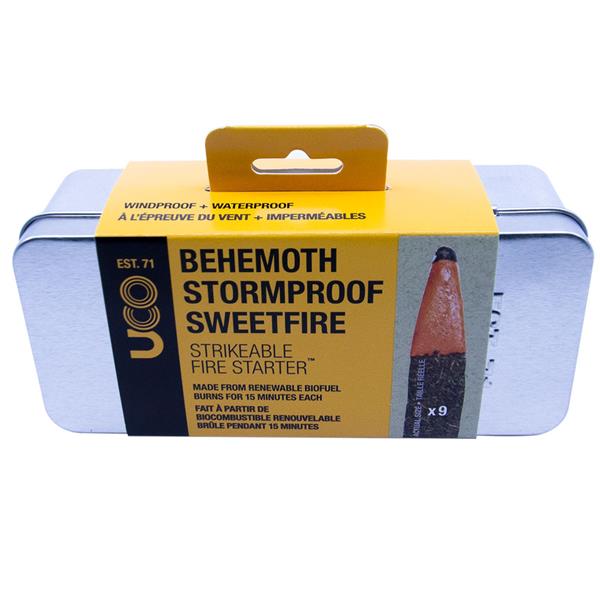 Strikeable and stormproof tinder for camping emergencies
