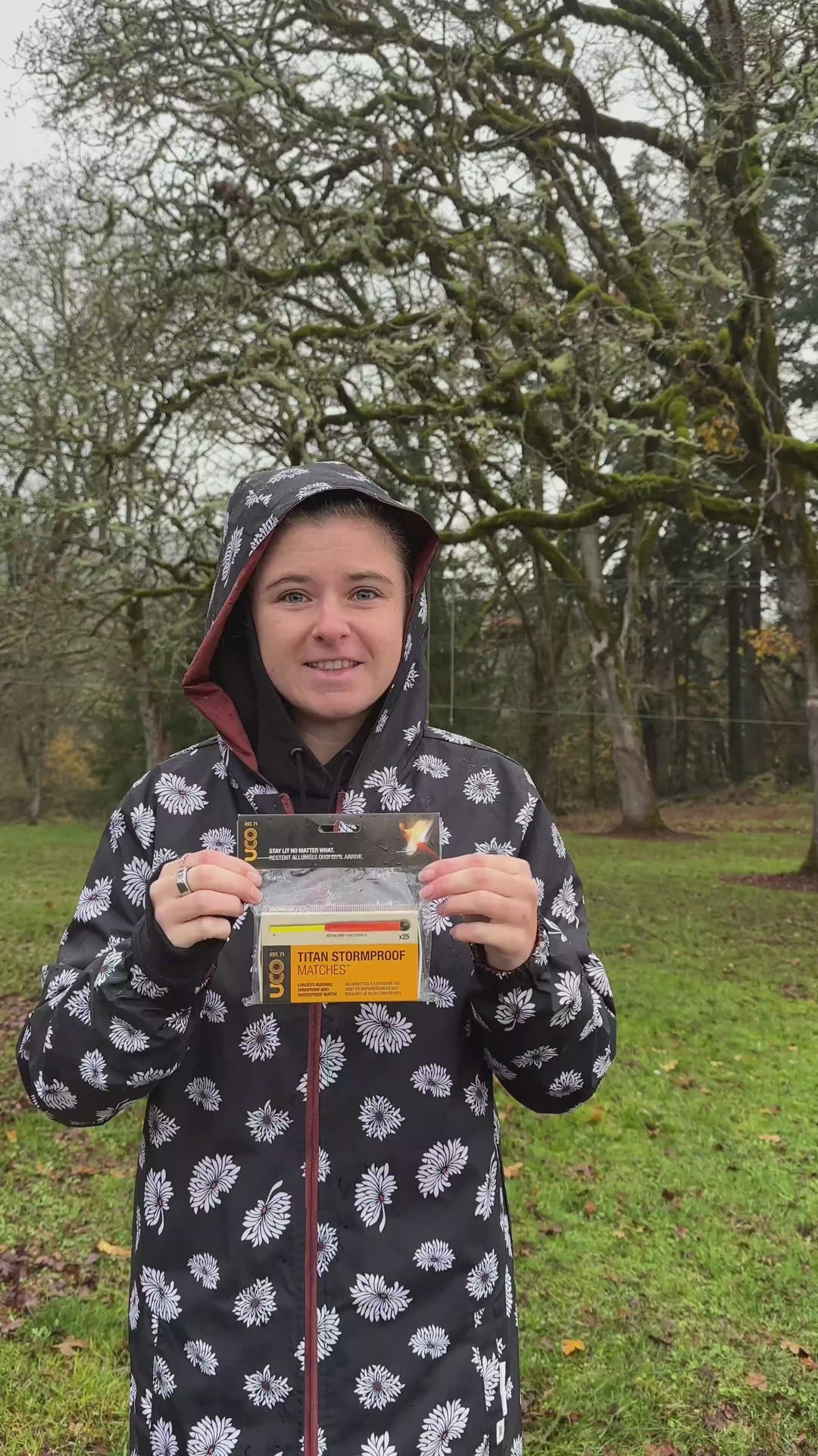 UCO Titan Stormproof Match Kit floats in water and keeps matches protected for off-grid survival or overlanding