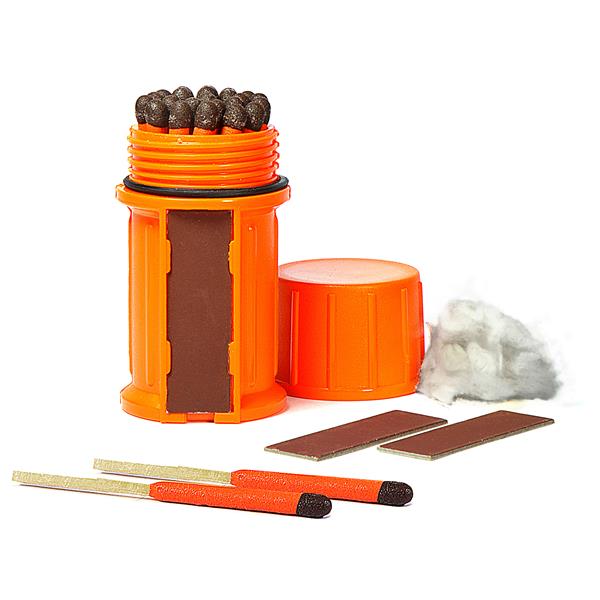 UCO Stormproof Match Kit includes waterproof case and stormproof matches ideal for bug-out bags and storm survival