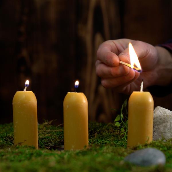 UCO beeswax candles for power outages and emergency kits