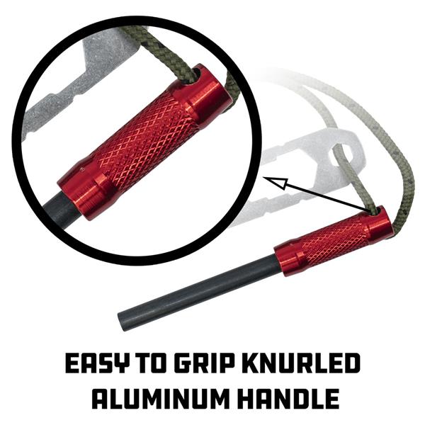 UCO ferro rod fire starter with striker and lanyard