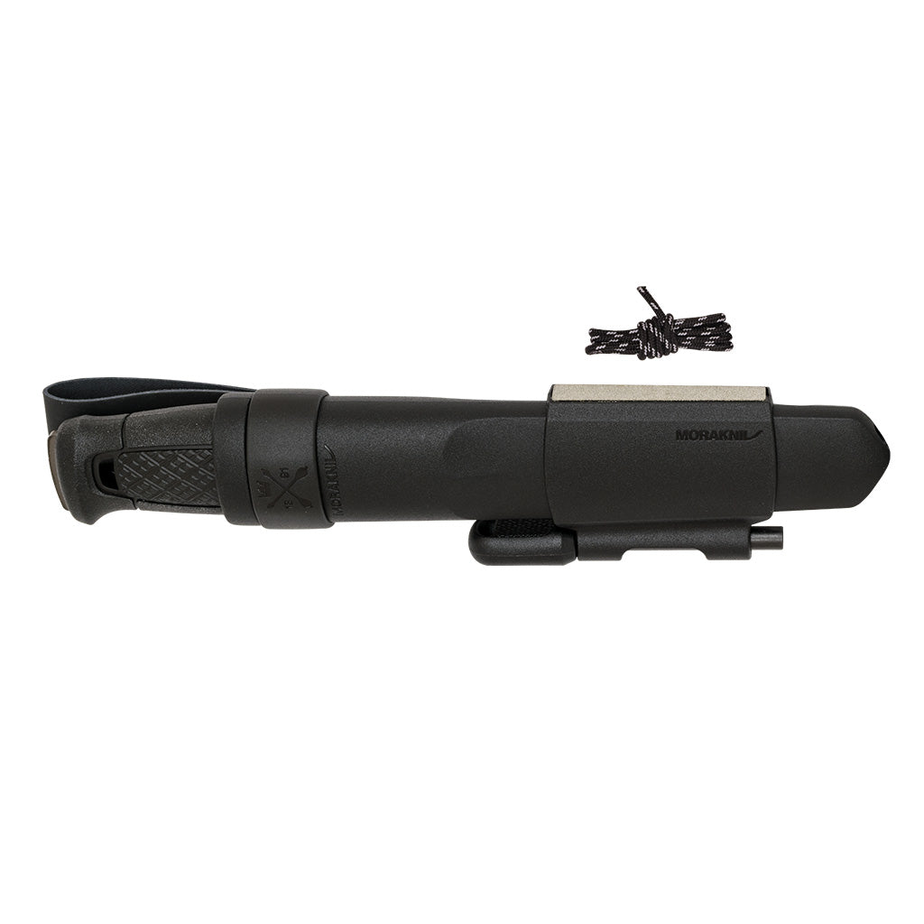 GARBERG - BLACK CARBON STEEL - W/ SURVIVAL KIT (C)