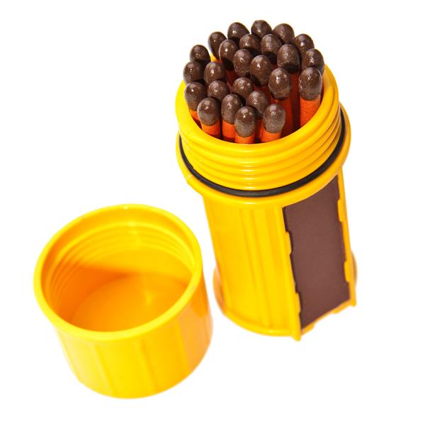 STORMPROOF MATCH CONTAINER W/ 25 MATCHES