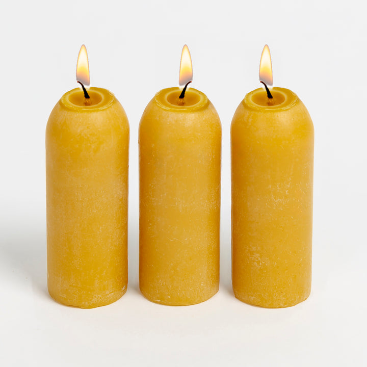 12-Hour Natural Beeswax Candles - 3 pack {Made in USA}