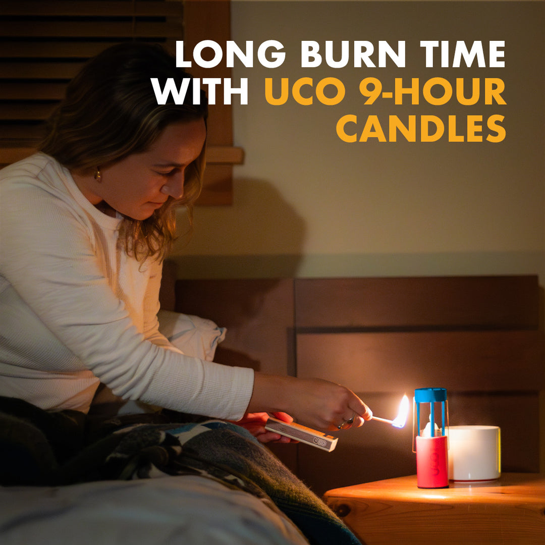 UCO Candle Lantern for hiking, camping, and blackout readiness with 12-hour candle