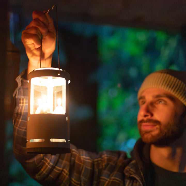 UCO Candlelier Candle Lantern and emergency long burning candles for use as an outdoor light, tent heater, or camp stove