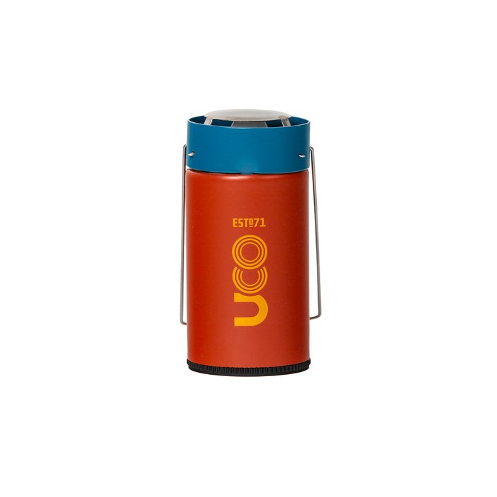 UCO_Original_Candle_Lantern_with_emergency_candle_for_camping_gear_and_prepping_Terra Firma Orange_Candle_Lantern_collapsible_candle_lantern