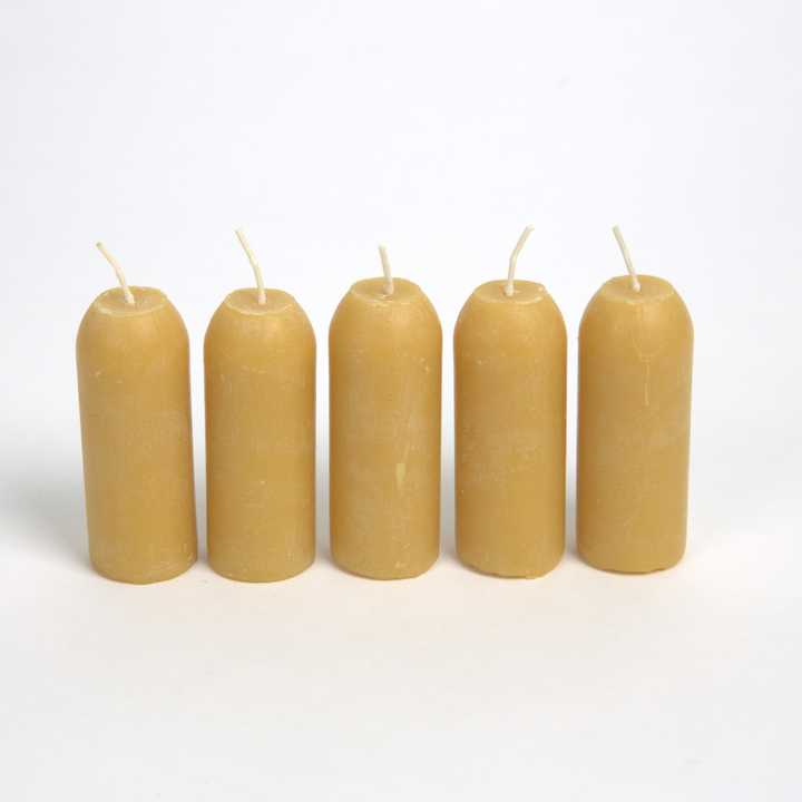 12-Hour Beeswax Candles, 5-Pack