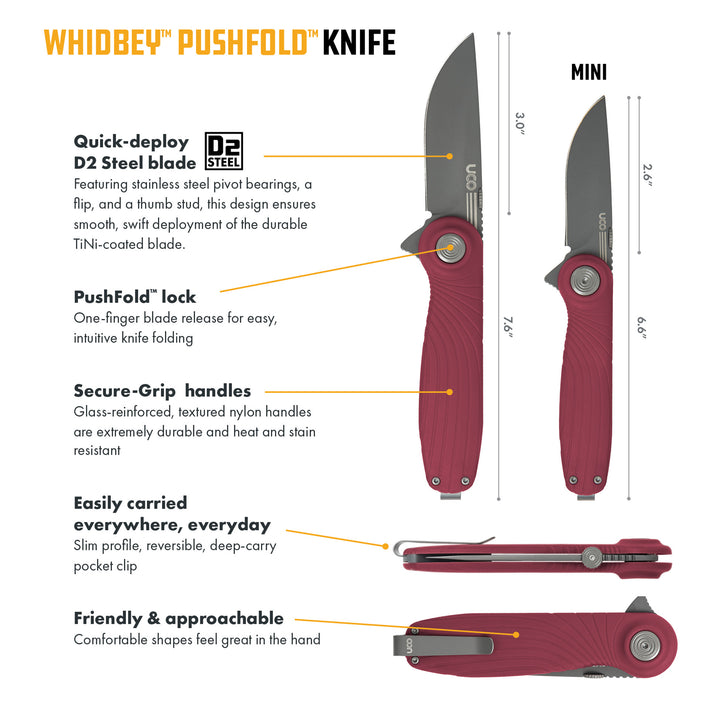 Whidbey™ Pushfold™ Knife