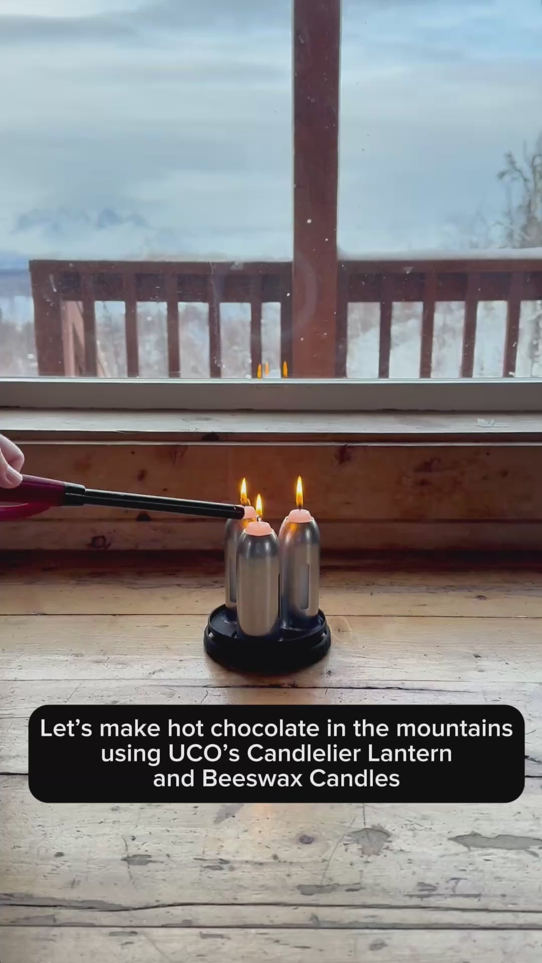 UCO Candlelier Candle Lantern – Triple Candle Power for Camping
