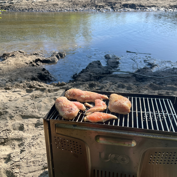 Flatpack Smokeless Firepit and Grill