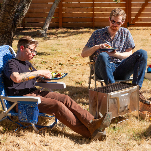 Flatpack Smokeless Firepit and Grill