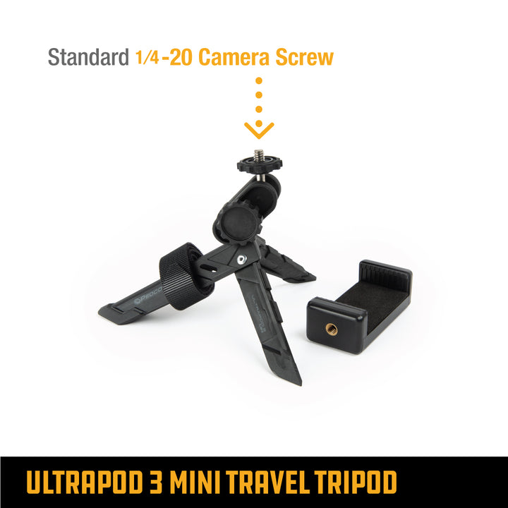 ULTRAPOD 3 MINI TRAVEL TRIPOD W/ PHONE MOUNT