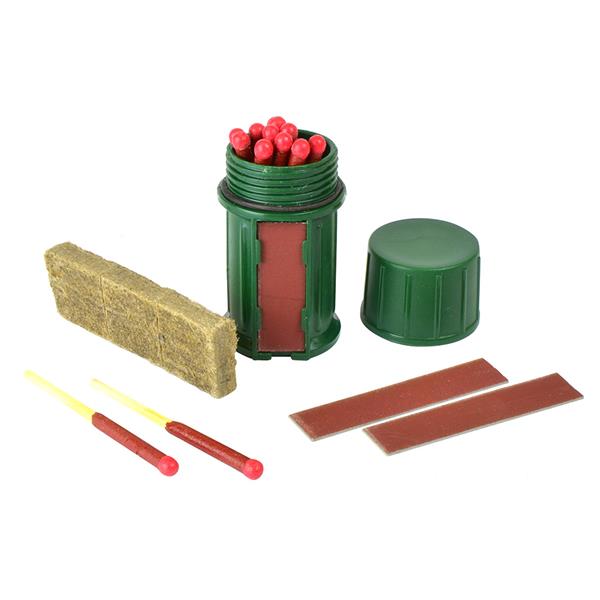 UCO Fire Starting Kit Mini with 12 Hurricane Matches and Sweetfire biofuel starters in waterproof case