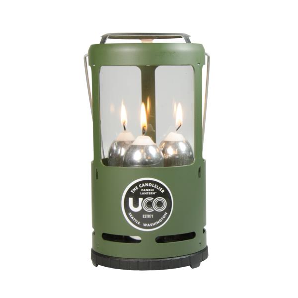 UCO Original Candle Lantern Kit with 2 Survival Candles, Light Projector  and Cocoon Case, Gray