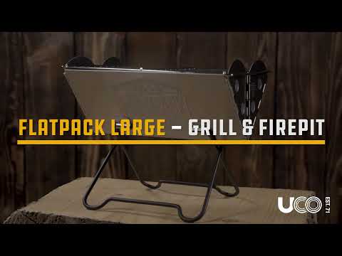 FLATPACK LARGE PORTABLE GRILL & FIREPIT