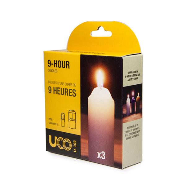 9-HOUR CANDLES - 3 PACK